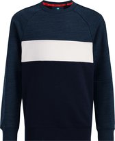 WE Fashion Jongens sweater met colourblock en tapedetail