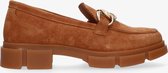 Tango | Romy 19-b camel suede loafer chain - camel sole | Maat: 41