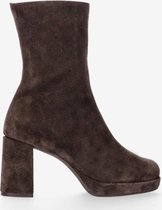 Tango | Nadine 5-g dark brown suede boot - covered heel | Maat: 37