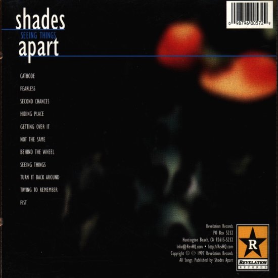 Shades Apart Seeing Things (CD), Shades Apart CD (album) Muziek bol