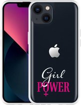Geschikt voor Apple iPhone 13 Hoesje Girl Power - Designed by Cazy