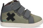 Bunnies JR 219911-584 Jongens Hoge Sneakers - Grijs - Leer - Klittenband
