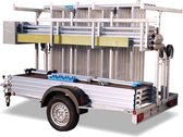 ASC rolsteiger vrijstaand 135 x 10.2 mtr incl aanhanger en  lengte platform