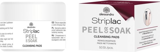 Alessandro Striplac Peel or Soak -  Cleansing Pads