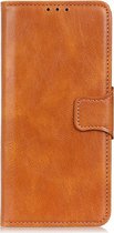 Shop4 - iPhone 13 Pro Max Hoesje - Wallet Case met Pasjeshouder Cabello Bruin