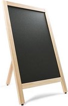 Krijtstoepbord enkel eiken hout 55 x 85 cm