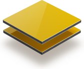 Alupanel geel 3 mm RAL 1023 - 180x90cm