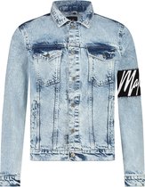 Malelions Men Captain Denim Jacket - Light Blue