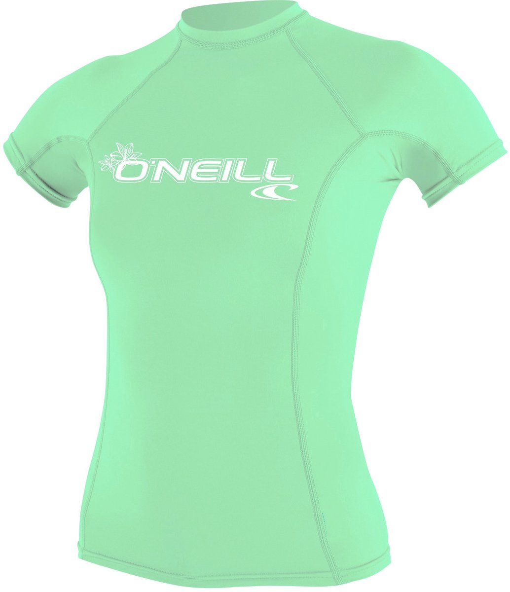 O’Neill UV-shirt voor dames met korte mouwen Basic Rash Aqua Blauw