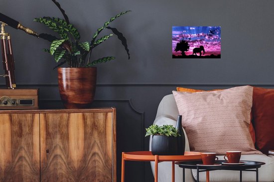 Stickers Stickers muraux - Éléphant - Vogel - Arbre - 30x20 cm - Feuille adhésive