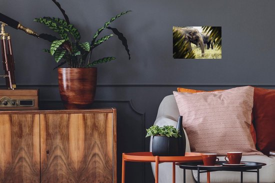 Stickers Stickers muraux - Éléphant - Nature - Feuilles - 30x20 cm - Film adhésif