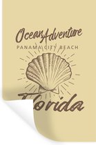 Stickers muraux - Film autocollant - Coquillages - Vintage - Citation - 60x90 cm - Film adhésif - Stickers muraux Chambre d'enfant - Papier peint autocollant