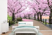 Behang - Fotobehang Sakura - Lente - Japan - Breedte 420 cm x hoogte 280 cm