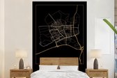 Papier peint - Papier peint photo Map - Oss - Pays- Nederland - Or - Zwart - Largeur 145 cm x hauteur 220 cm