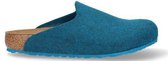 Birkenstock slipper AMSTERDAM Petrol Felt regular - Maat 41