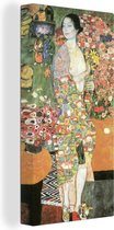 Canvas Schilderij Danseres - Gustav Klimt - 40x80 cm - Wanddecoratie