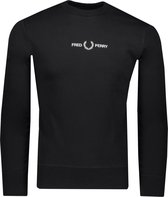 Fred Perry Sweater Zwart Normaal - Maat S - Heren - Herfst/Winter Collectie - Katoen