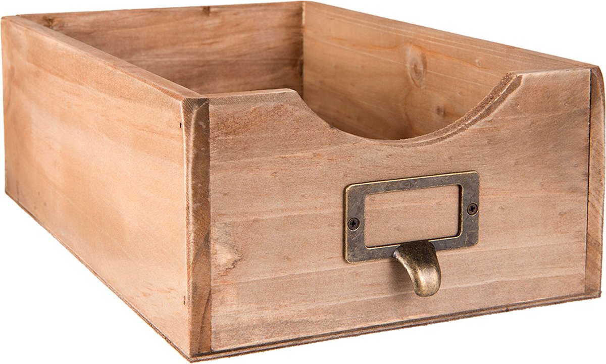Tijdschriftenhouder 18x29x10 cm Bruin Hout