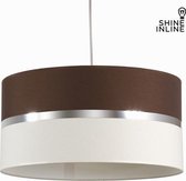 Plafondlamp wengé en zijldoek by Shine Inline