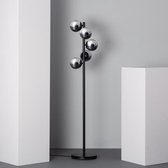Vloerlamp Ledkia Otos 5 Aluminium Kristal (1480x320x280 mm)