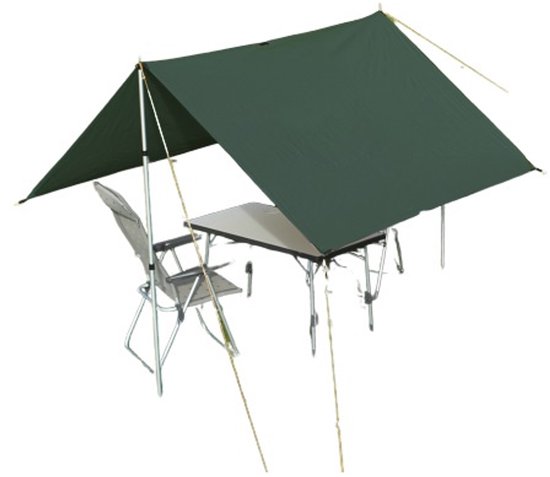 Eurotrail Tarp 3 50% Uv Bescherming 300 X 300 Cm Polyester Groen van Eurotrail — afbeelding 5