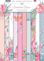 The Paper Boutique Insteek Papier - Summertime Blooms - A4 - 4x10 designs