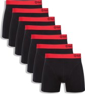 Bamboo Basics Onderbroek - Mannen - zwart/rood