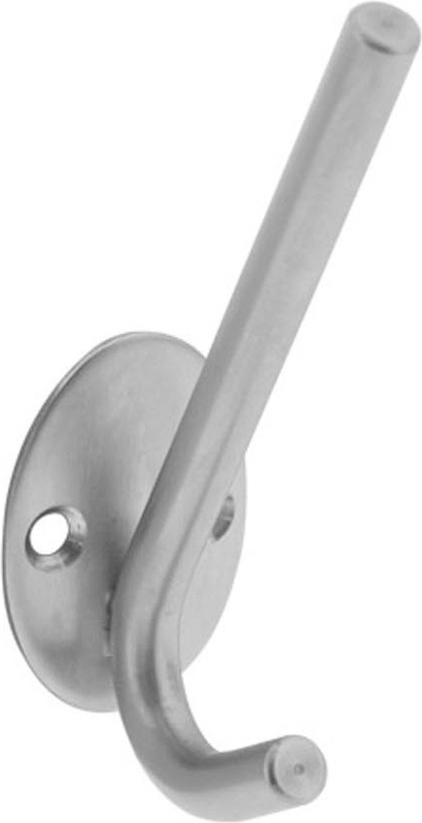 Intersteel Hoed-/jashaak ovaal rvs geborsteld