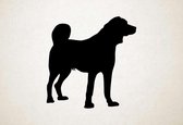 Silhouette hond - Kangal Dog - Kangal hond - L - 78x75cm - Zwart - wanddecoratie