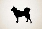 Silhouette hond - East Siberian Laika - Oost-Siberische Laika - XS - 25x30cm - Zwart - wanddecoratie