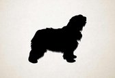 Silhouette hond - Catalan Sheepdog - Catalaanse herdershond - XS - 25x29cm - Zwart - wanddecoratie