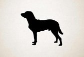 Silhouette hond - Chesapeake Bay Retriever - XS - 25x30cm - Zwart - wanddecoratie