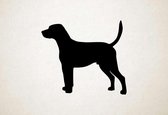 Silhouette hond - Beagle-harrier - Beagle-kiekendief - S - 45x51cm - Zwart - wanddecoratie