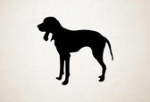 Silhouette hond - Bleu De Gascogne, Grand - L - 75x83cm - Zwart - wanddecoratie