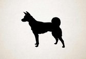 Silhouette hond - Formosan Mountain Dog - Formosaanse berghond - XS - 25x30cm - Zwart - wanddecoratie