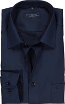 CASA MODA comfort fit overhemd - marine blauw - Strijkvrij - Boordmaat: 46