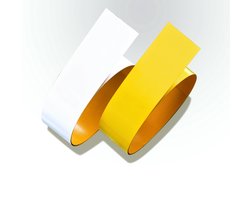 Proline vloermarkering tape STAAL geel - 1500 x 75 mm (lxb)