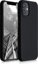 kalibri hoesje voor Apple iPhone 12 mini - aramidehoes voor smartphone - mat zwart