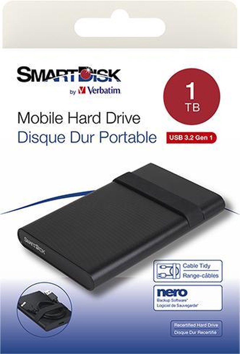 Disque Dur Externe Verbatim Smartdisk 1 To, Usb 3.0 - Dealicash