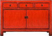 Fine Asianliving Antieke Chinese Dressoir Rood Glossy B130xD39xH91cm Chinese Meubels Oosterse Kast
