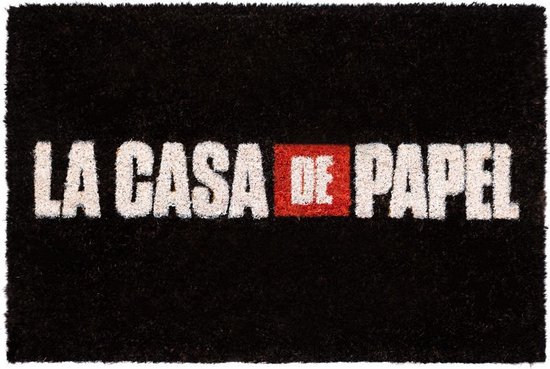 Grupo Erik Deurmat La Casa De Papel 60 Cm Pvc/kokosvezel Zwart