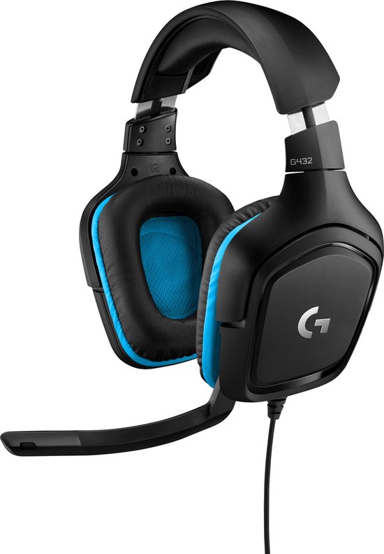 Logitech G432 - Gaming Headset - Zwart & Blauw - PC