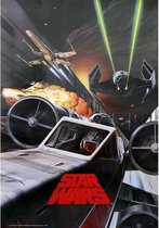 Poster - Star Wars Battle In Death Star Canal - 100.5 X 69.5 Cm - Multicolor
