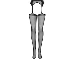 Obsessive Jarretel met Kousen - Erotische Lingerieset - One Size - Zwart