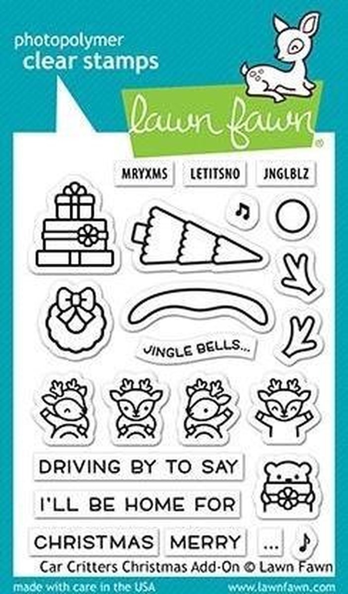 Car Critters Christmas Add-On Clear Stamps (LF2423)