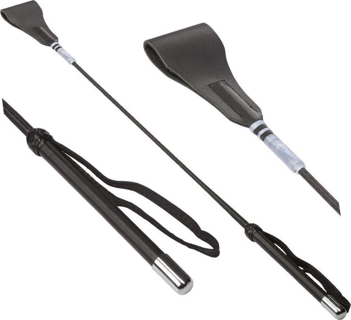 Goedkoopste XXDREAMSTOYS Zweep 'de Luxe' 71cm lang Zwart