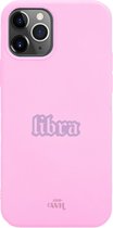 iPhone 12 Pro Case - Libra (Weegschaal) Pink - iPhone Zodiac Case