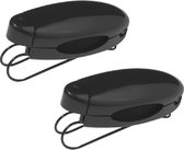 2x stuks auto zonneklepclips voor zonnebril - Auto accessoires