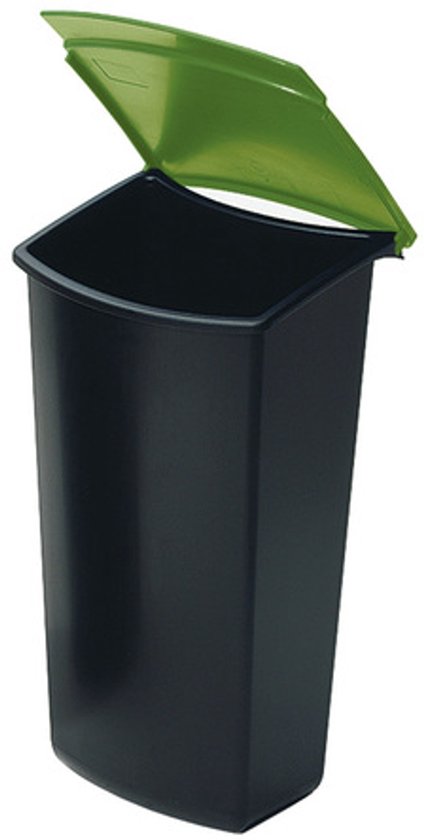 Inzetbakje voor afvalbak HAN Mondo 3 liter zwart / groen