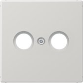 JUNG LS990 outlet-component LS990 kunststof, grijs, centraalplaat